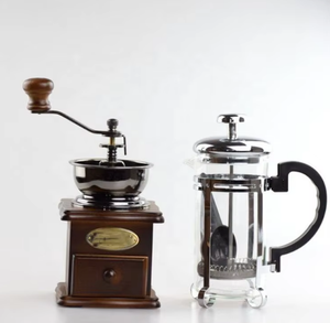 Cafetera Francesa y Molinillo de Café a Precio de Fábrica, Juego de Mecanismo Manual de Cerámica para Café Antiguo - Product Image 2