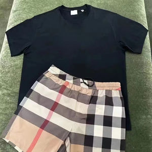 Ensemble décontracté 2 pièces pour homme (T-shirt et short) 100 % coton, motif imprimé et brodé – Vente en gros et dropshipping disponibles - Product Image 4