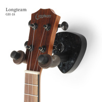 Support mural pour guitare en acrylique en forme de picoir, crochet rotatif en caoutchouc souple pour guitares, basses, ukulélés et violons