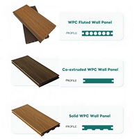 Revestimiento de Pared Impermeable de WPC, Panel Compuesto de Madera y Plástico para Exteriores, Revestimiento Decorativo para Vallas de Jardín y Casas