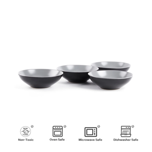 Round Kitchen Ceramic Plates Elegant HigH Quality Ceramic <b>Dinnerware</b> <b>Set</b> Premium Stoneware <b>Dinnerware</b> <b>Set</b> - Product Image 4