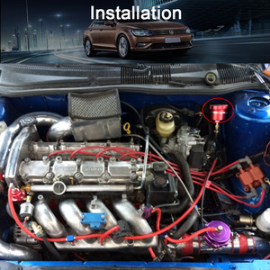Réservoir de frein à main hydraulique 73 mm bleu pour modification automobile, course, drift, mise à niveau du réservoir de liquide de frein - Product Image 3