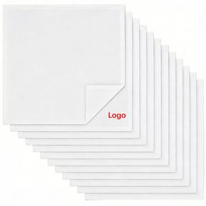Mouchoirs de poche personnalisés en lin blanc pour hommes et femmes, réutilisables, avec bordure finement cousue, pour mariages et affaires - Product Image 1