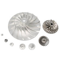 Composants d'impeller de compresseur en aluminium 7075 usinés avec précision par CNC 5 axes, pièces aérospatiales