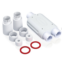 Kit de 4 répéteurs PoE extérieurs étanches IEEE802.3Af/At 10/100 Mbps (1 vers 2) avec moniteur inclus