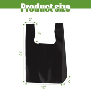 ถุงช้อปปิ้งพลาสติกแบบใช้ซ้ำได้และแบบใช้แล้วทิ้งสำหรับร้านอาหาร ร้านสะดวกซื้อ ซูเปอร์มาร์เก็ต ยี่ห้อหัวหม่าเหิงชุน - Product Image 3