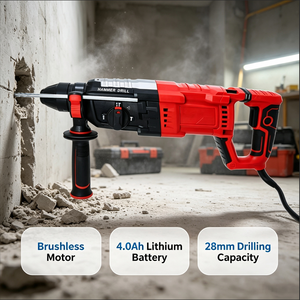 Martillo Eléctrico Industrial <span class=keywords><strong>de</strong></span> 850W, Nuevo y Portátil, para Demolición <span class=keywords><strong>de</strong></span> Paredes y <span class=keywords><strong>Concreto</strong></span>, 220V - Product Image 2