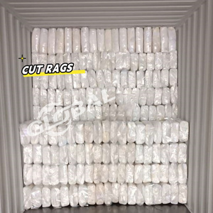 232906 Cut <strong>Used</strong> Industrial <strong>White</strong> Cleaning Cloth Cotton t <strong>Shirt</strong> Wiping Rags Marine Wiper Rag Bale of Rags - Product Image 6