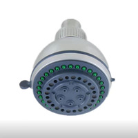 Trou de sortie vert sur la bague extérieure de la buse en plastique ABS Douche de salle de bain à haute pression et à haut débit