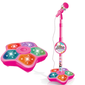 Microphone en plastique pour enfants avec support, karaoké, instrument de musique, jouets éducatifs pour développer le cerveau, cadeau pour garçons et filles - Product Image 1