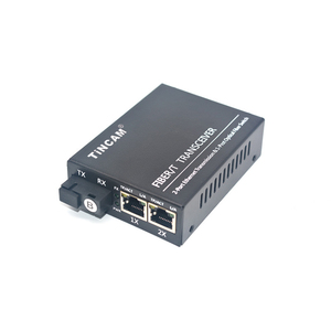 TINCAM 2RJ45 Ports POE <strong>Switch</strong> 10/100M <strong>Single</strong> <strong>Mode</strong> Dual Fiber Watchdog 1SC Port AI Optic Security <strong>Switch</strong> for CCTV IP Camera PC - Product Image 1