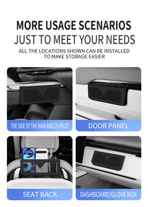 Caja de Almacenamiento Lateral Universal para Auto, Organizador Interior para Vehículo con Adhesivo Fuerte - Product Image 6