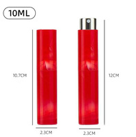 Atomiseur de parfum miniature 10 ml motif marbre, en plastique ABS, portable, rechargeable, flacon pulvérisateur vide avec pompe, soyeux