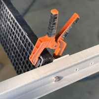Panneaux de grille en PRV (fibre de verre) en résine phénolique, structure de plancher ouverte, jaune, sur mesure, flexibles, pour passerelles longues