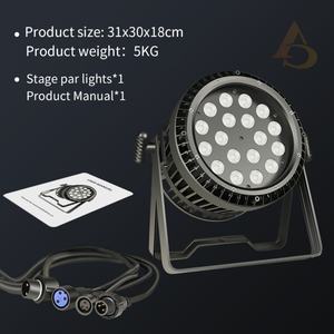 Luz LED Par con Control DMX512, 18*18w, 4en1, 5en1, 6en1, Impermeable IP65 - Product Image 4