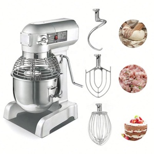Batteur sur socle planétaire professionnel B20 pour cuisine, pâtisserie, boulangerie, 3 kg, 20 L, mélangeur vertical commercial pour gâteaux et aliments - Product Image 1