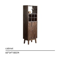 Étagère de présentation multifonctionnelle en bois chinois, armoire surélevée, armoire à thé en bois massif, armoire de rangement pour salon, écologique