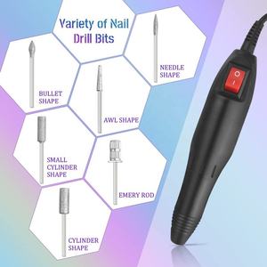 Perceuse à ongles électrique en plastique <span class=keywords><strong>ponceuse</strong></span> à ongles gel pour enlever les cuticules ensemble de manucure professionnelle outil de vernis à ongles - Product Image 4