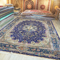 Tapis artisanal sur mesure de grande taille 12x18 pieds, moderne, turc, fabriqué en Afghanistan, tapis en soie persan fait main