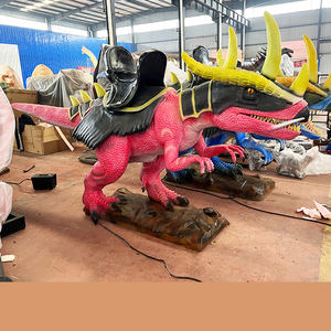 ไดโน่ไรเดอร์ผลิตไฟฟ้าสำหรับผู้ใหญ่ animatronic <span class=keywords><strong>Dragon</strong></span> ขี่ไดโนเสาร์กลสำหรับสวนสนุก - Product Image 1