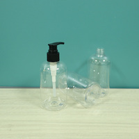 Bouteilles en plastique PET de 250 ml avec pompe noire pour nettoyant visage, shampoing, gel douche, lotion - OEM/ODM disponible