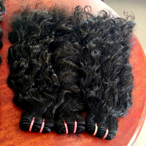 High Quality 100% Natural Black Virgin Curly <b>Braiding</b> Hair 22\" Templesourced Water Hair Human Hair <b>Extensions</b> - Product Image 1
