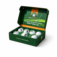 Caja de Embalaje de Cartón Corrugado para Pelotas de Golf con Impresión Personalizada, Caja para Envíos de Pelotas de Golf, Regalos Deportivos y Comercio Electrónico