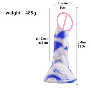 Le nouveau dildo en silicone Falcon de Jiuxi pour femmes adultes, doté d'un matériau liquide simulé rose porcelaine unique. - Product Image 4