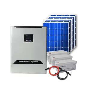 Penggunaan Di Rumah 10kw 20kw Fotovoltaik 15 Kwh Hibrida Tenaga Surya Sistem Energi Surya 500kw Tenaga Surya Generator untuk Digunakan Di Rumah