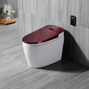 Inodoro inteligente independiente moderno personalizado montado en el suelo forma <span class=keywords><strong>de</strong></span> cuenco alargado Control remoto armario <span class=keywords><strong>de</strong></span> agua directo <span class=keywords><strong>de</strong></span> fábrica - Product Image 1