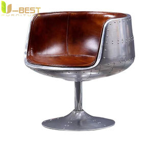 <span class=keywords><strong>Fauteuils</strong></span> de salon vintage industriels rétro en métal pivotants en aluminium, <span class=keywords><strong>fauteuils</strong></span> de salon, cadeiras sala estar, meubles - Product Image 6