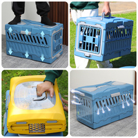 Vente chaude deux portes grand chien chat chenil compagnie aérienne approuvé écologique souple face transporteur pour animaux de compagnie solide motif métal et plastique