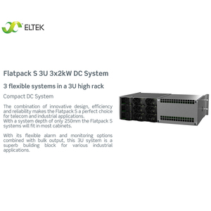 Sistema de Alimentación de CC Eltek 3U <span class=keywords><strong>FPS</strong></span> 24V 3x2kW 6x230V BULK CON FILTRO Número de Pieza: CA0603.000 CA0603.001 - Product Image 4