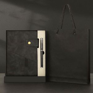 Regalos de Oficina Personalizados, Artículos Promocionales, Sets Ejecutivos, Libretas de Cuero PU Gris A5 con Bolígrafo, Set de Regalo Corporativo para Hombre - Product Image 6