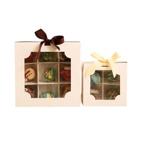 Emballage alimentaire personnalisé boîte à emporter avec séparateurs papier à l'intérieur déjeuner boîte de restauration gaufres gâteau aux fruits biscuits emballage boîtes à gâteaux