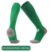 Chaussettes de football professionnelles personnalisées pour jeunes hommes, antidérapantes, montantes, respirantes, avec doublure épaisse en tissu éponge, collection Printemps, conception ODM, manchette 3D