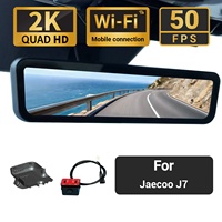 Caméra de recul numérique 2K Sinjet pour Jaecoo J7 avec Wi-Fi, écran complet 9,2 pouces, H10 Pro Mirror DashCam