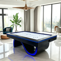 Table de jeu multi-activités rotative 4-en-1 personnalisable de 7 pieds |   Billard de qualité professionnelle, hockey sur air, table de tennis de table