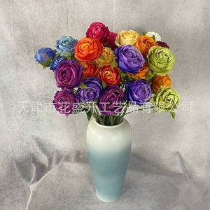 Roses artificielles en soie YHMG-01, haute simulation, pour décorations de mariage, maison et hôtel - Product Image 2