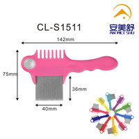 Peigne à poux en plastique Anti-nit en acier inoxydable avec Logo personnalisé, vente en gros
