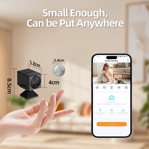 Mini Cámara 4G con Batería de 3200mAh, Mini Cámara de Vigilancia Inalámbrica para el Hogar, Visión Nocturna sin Luz, Mini Cámara de Seguridad - Product Image 5