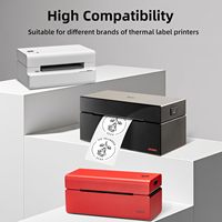 Étiquettes autocollantes thermiques sensibles à la chaleur, durables, blanches, 2 pouces, papier auto-adhésif, 1 rouleau, 750 étiquettes, logo DIY, code QR, promotion