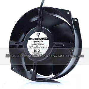 Costech Industrial Cooling <b>Fan</b> 230V <b>AC</b> Motor 42W Ball Bearing Thermally Protected For Equipment - Product Image 1