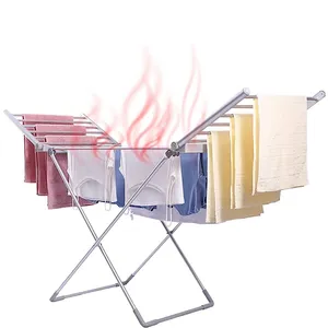 High Quality Aluminium Folding Laundry Drying Rack Butterfly Design Stand with Plastic Protection for Household Use Wholesale