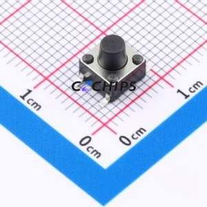 BTS0D0032FBG00 Tactile Switch SMD-4P,6x6mm Switch Round Button 2.6N Vertical Mount 6mm - Product Image 1