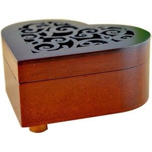 Caja de Música Moderna con Mecanismo de Madera Tallada en Forma de Corazón, Marca HS, You Are My <span class=keywords><strong>Sunshine</strong></span>, Duración del Sonido de 30 Segundos - Product Image 3