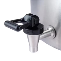 Marmite à soupe et faitout en acier inoxydable grande capacité avec robinet, vente directe usine, pour usage commercial, portable, pour la cuisson des soupes et bouillons en Europe