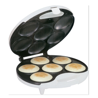 Aifa Mini Gaufrier Électrique 6 Emplacements en Céramique Antiadhésif pour Arepas, Usage Domestique
