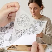 Kit de broderie sur toile, artisanat textile, broderie à la main, ornement mural pour la décoration de la maison, motif floral