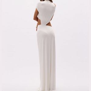 เดรสยาวคอสูงคุณภาพสูงสำหรับผู้หญิง ทรงเข้ารูป เซ็กซี่ เนื้อผ้านุ่ม - Product Image 2